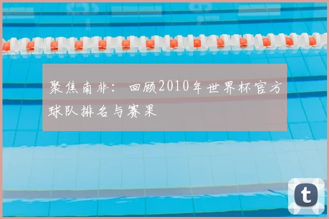 聚焦南非:回顾2010年世界杯官方球队排名与赛果