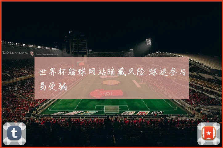 世界杯赌球网站暗藏风险 球迷参与易受骗