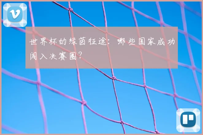 世界杯的绿茵征途:哪些国家成功闯入决赛圈?