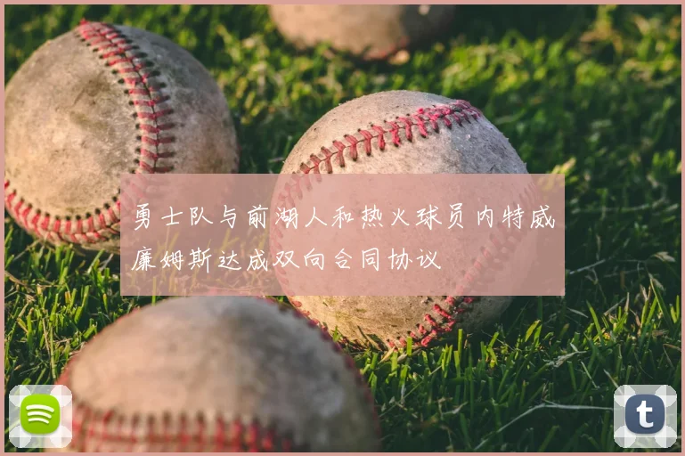 勇士队与前湖人和热火球员内特威廉姆斯达成双向合同协议
